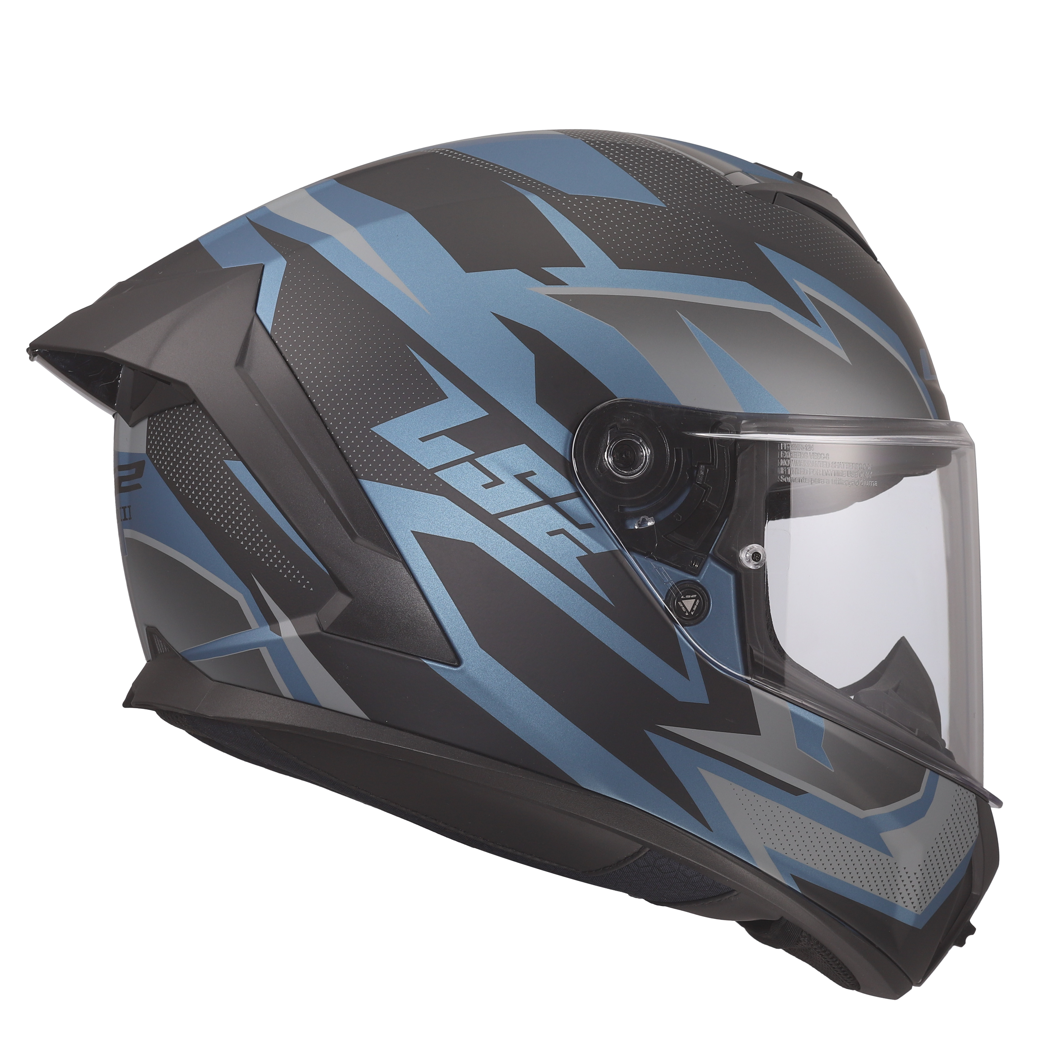 LS2 FF820 RAPID III XTREM BLACK BLUE PETROL   1682 (3)